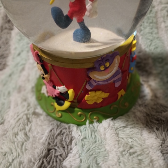 Glass Mickey mouse snow globe with all of the characters on the bottom - Picture 3 of 6
